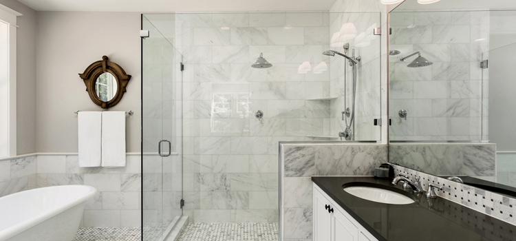 bathroom shower door installation in Lake Arrowhead